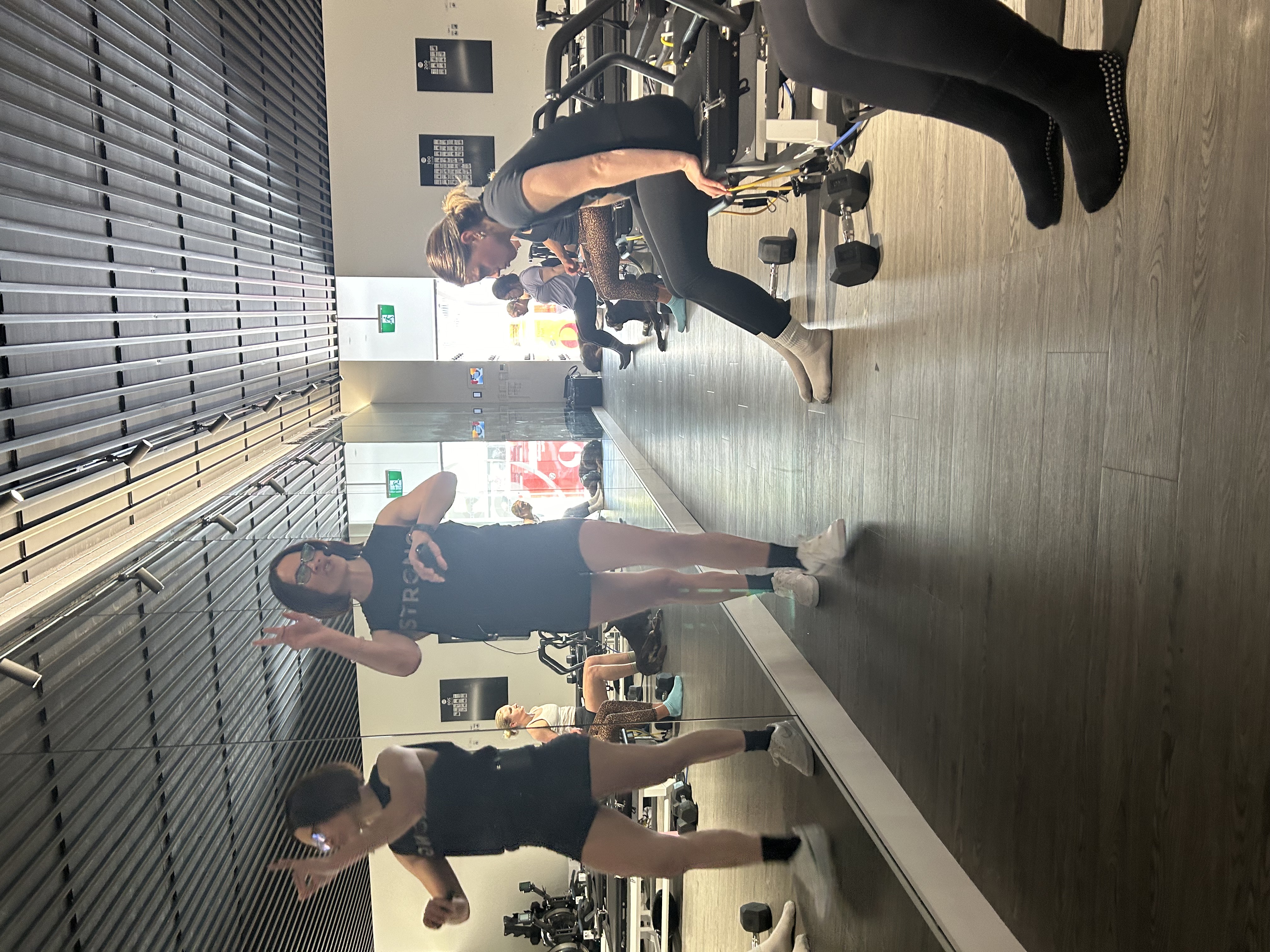 Tia teaching in the studio